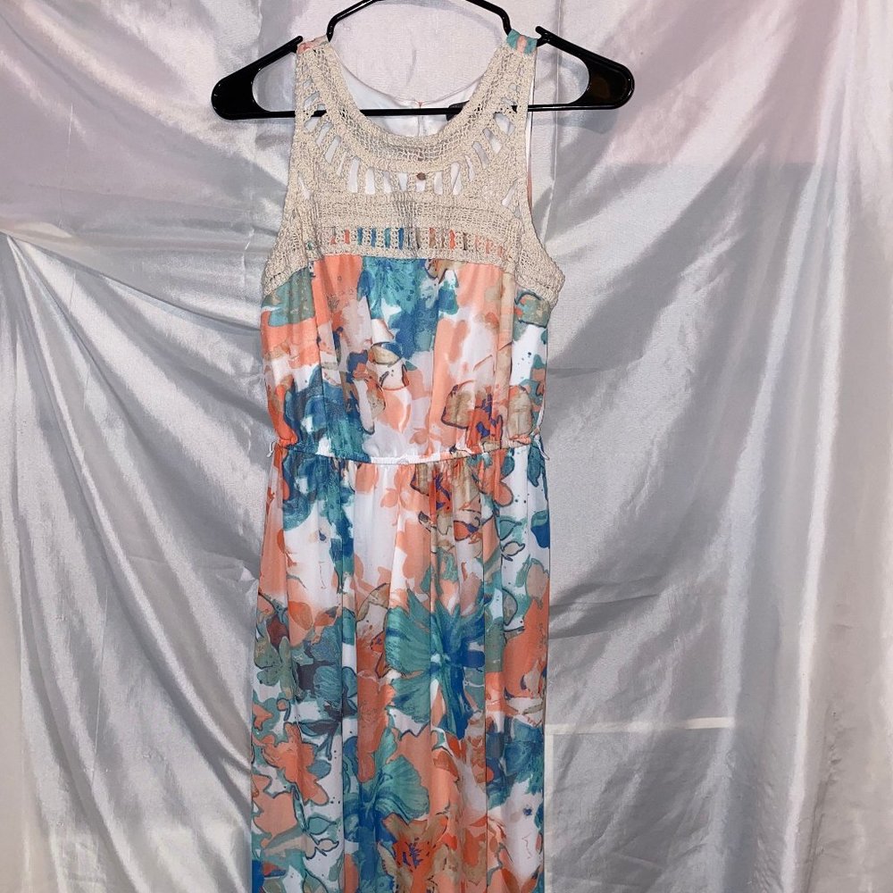 floral maxi dress